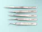 Tweezers Anti-Magnetic Stainless Steel - Set of 5